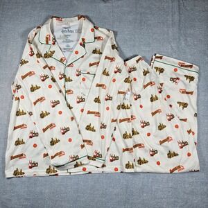 Harry Potter Hogsmeade for Christmas Pajama Set LG Universal Studios New